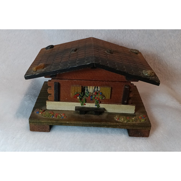 Mapsa Other - Vintage Montreux Swiss Musical Wooden Music Box Holiday Sound Collectible Décor